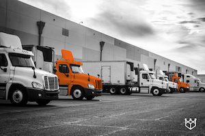 trucks at bays