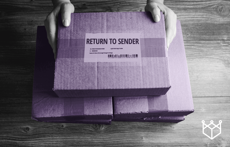 return to sender on box