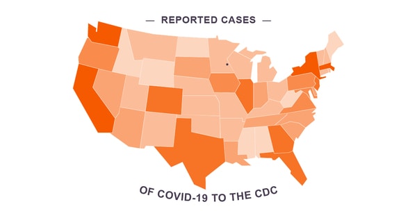 Coronavirus cases in the US